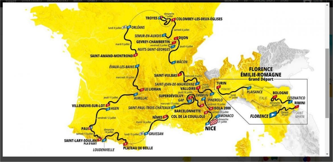 Fransa Bisiklet Turu (Tour de France) tarihinde bir ilk. Bu yıl İtalya Firenze’de başlıyor !